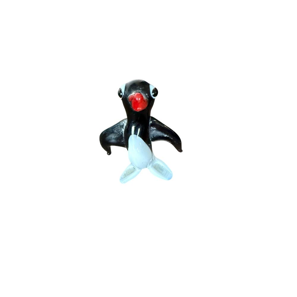 Vintage Hand Blown Art Glass Miniature Figurine Animal